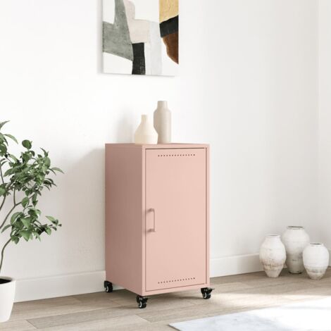 vidaXL Buffet rose 36x39x72 cm acier