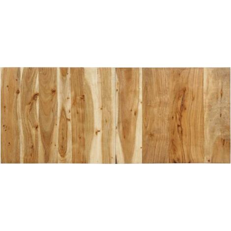 Vidaxl – Tête de lit 120 cm en bois d'acacia massif – Design industriel – Fixation murale pour optimiser l'espace – Soutien confortable pour lecture