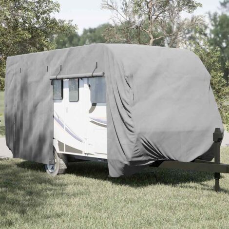 Housse de caravane gris 610x250x220 cm tissu non tissé vidaXL895054