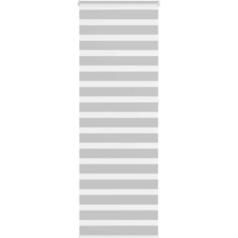 vidaXL Store zèbre gris clair largeur du tissu 65,9 cm polyester
