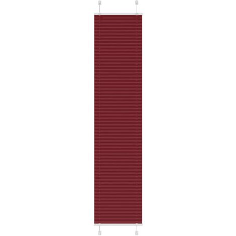 vidaXL Store plissé rouge bordeaux 45x200 cm largeur du tissu 44,4 cm