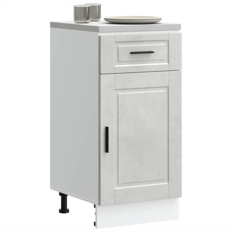 vidaXL Armoire de cuisine Porto gris béton bois d'ingénierie