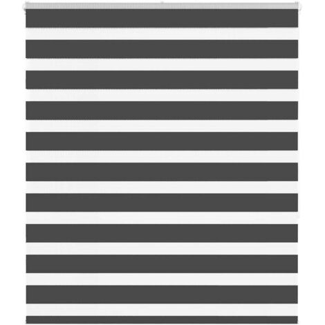 vidaXL Store zèbre noir 130x150 cm largeur du tissu 125,9 cm polyester (1/5)