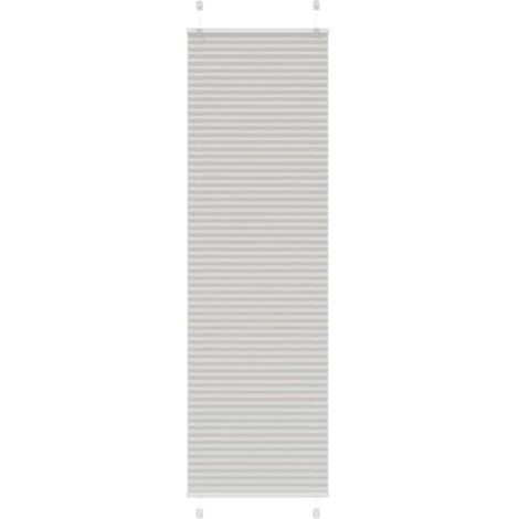 vidaXL Store plissé gris clair 60x200 cm largeur du tissu 59,4 cm
