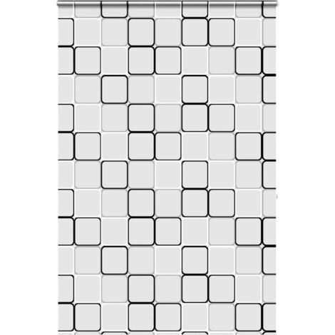 vidaXL Store enrouleur de douche avec cassette largeur du tissu 146 cm