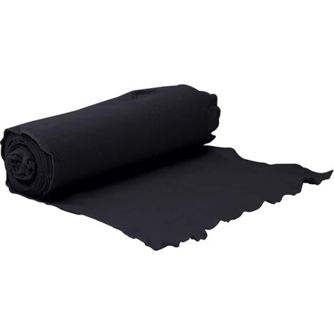Membrane géotextile noir 1 x 10 m fibre de polyester vidaXL (1/7)