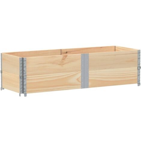 vidaXL Colliers de palette 2 pcs 150x50 cm bois de pin solide