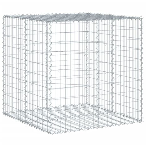 Vidaxl – Panier gabion 100x100x100 cm – Fer galvanisé résistant à la corrosion – Capacité de charge 1800 kg/m³ – Assemblage sans outil