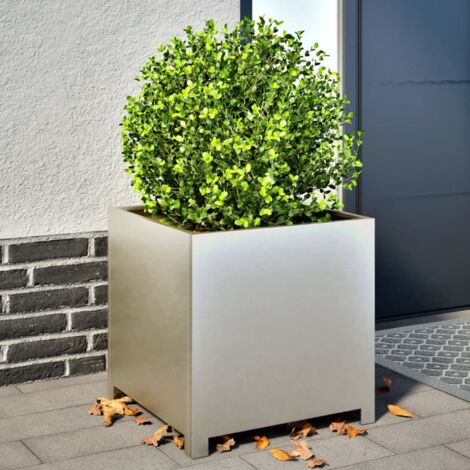 Jardinière 50x50x50 cm acier inoxydable vidaXL