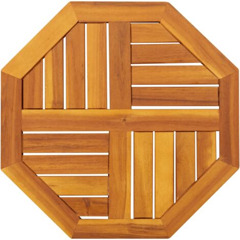 Dessus de table 50x50x2 cm octogonal bois massif d'acacia vidaXL