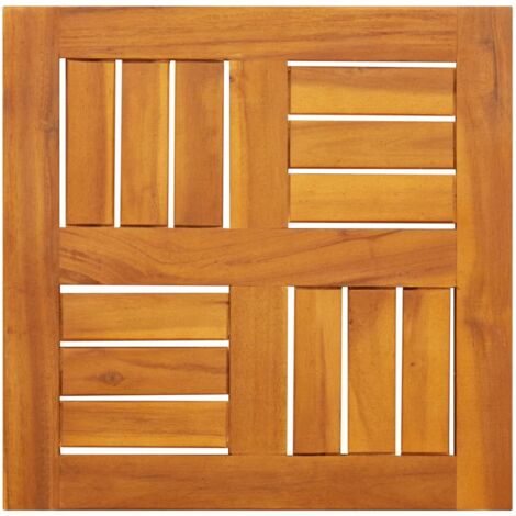 Dessus de table 40x40x2 cm carré bois massif d'acacia vidaXL