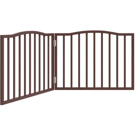Barrière pour chien pliable 2 panneaux 160 cm bois de peuplier vidaXL