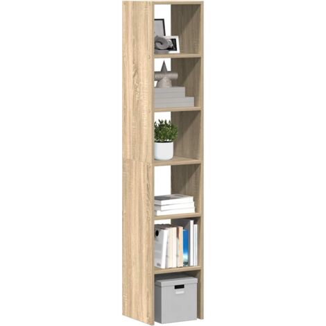Vidaxl – Bibliothèque enfant empilable 2 pcs – Chêne sonoma bois d'ingénierie – Dimensions 30 x 30 x 80 cm – Capacité 60 kg