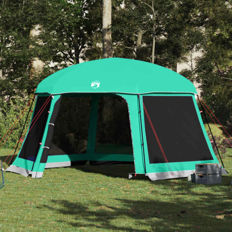 Maisonchic – Tente de piscine toit amovible 512x458 cm – Parois en maille pour ventilation – Imperméable en polyester avec revêtement PU – Sac de transport inclus (1/5)