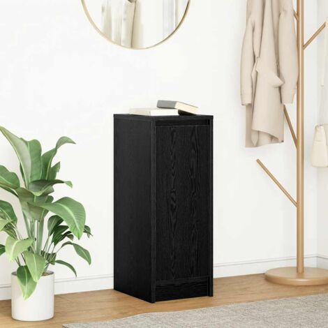 vidaXL Sideboard Black Oak 29,5x34x76 cm Engineered Wood