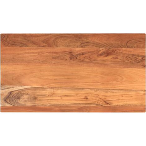 vidaXL Dessus de table 100x60x2,5cm rectangulaire bois massif d'acacia