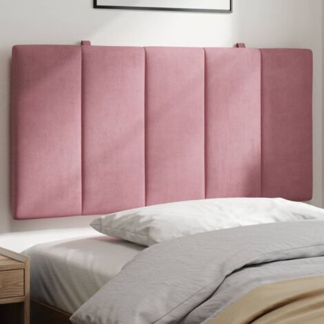 Coussin de tête de lit Hanko rose 100 cm velours vidaXL