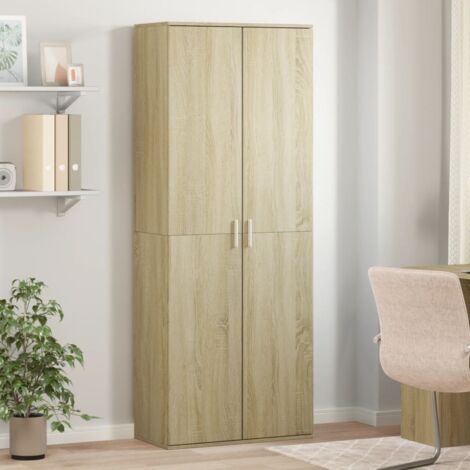 vidaXL Buffet haut chêne sonoma 70x35x180 cm bois d'ingénierie