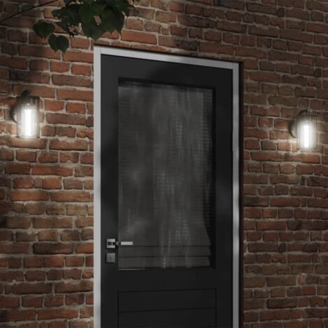 Applique murale d'extérieur noir acier inoxydable vidaXL (1/5)