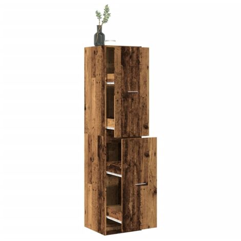 vidaXL Armoire d'apothicaire vieux bois 40x41x174,5 cm bois ingénierie