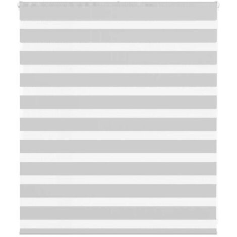 vidaXL Store zèbre gris clair largeur du tissu 120,9 cm polyester
