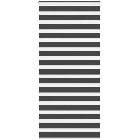 Store zèbre noir 110x230 cm largeur du tissu 105,9 cm polyester vidaXL