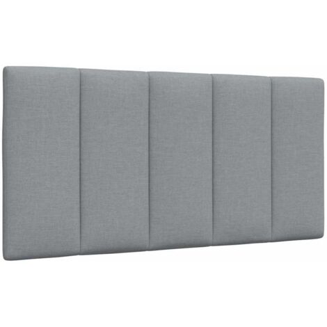 Coussin de tête de lit Hanko gris clair 100 cm tissu vidaXL