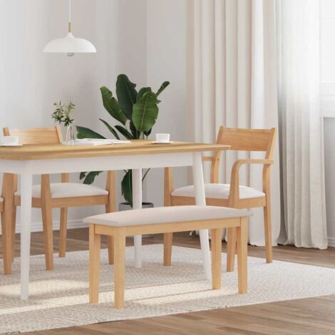 Banc 90 cm bois massif caoutchouc vidaXL