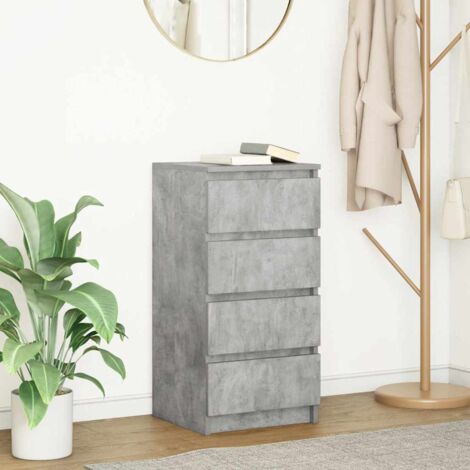 vidaXL Sideboard Concrete Grey 37,5x35x76 cm Engineered Wood