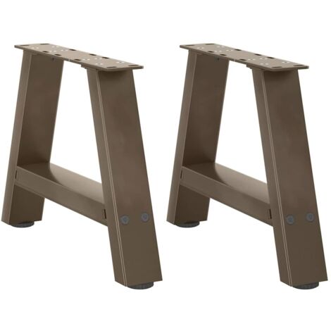 Pieds de table basse en forme de A, 2 pièces, 40 x (30-31) cm, acier vidaXL