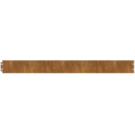 vidaXL Bordure de Pelouse 50 pcs 10 x 103 cm Acier patiné Rouillé