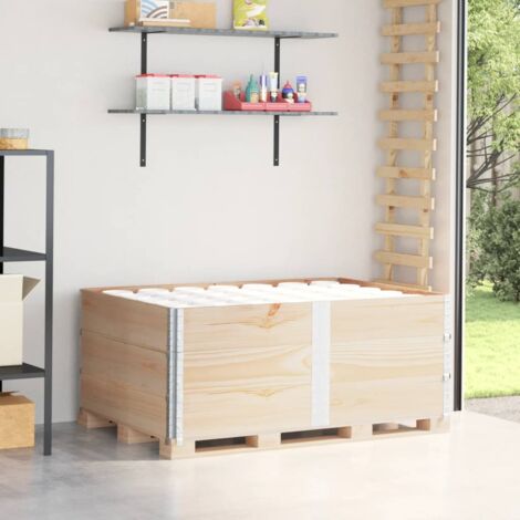 Colliers de palette 3 pcs 150x100 cm bois de pin solide vidaXL