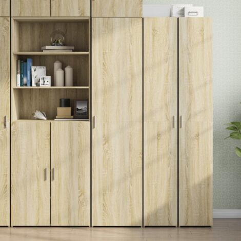 vidaXL Buffet haut chêne sonoma 45x42,5x185 cm bois d'ingénierie