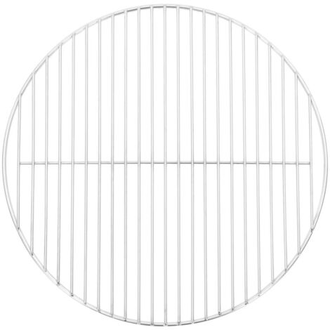 vidaXL Grille de barbecue ronde Ø44,5 cm acier inoxydable 304 (1/6)