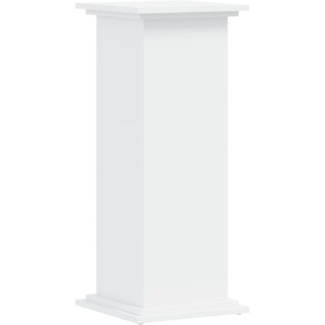 Vidaxl – Support pour plantes blanc 33x33x80 cm – Bois d'ingénierie durable – Capacité de charge 60 kg – Design minimaliste pour intérieur (1/4)