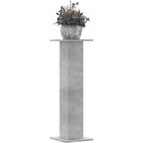 vidaXL Supports pour plantes 2 pcs gris béton bois d'ingénierie (1/5)