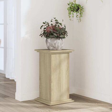 Support pour plantes chêne sonoma 33x33x60 cm bois d'ingénierie vidaXL