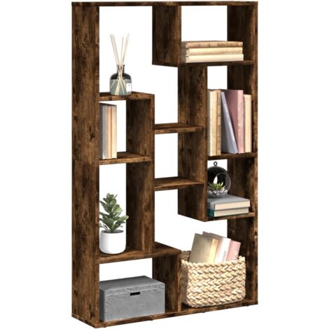 Bibliothèque chêne fumé 72x20x120 cm bois d'ingénierie vidaXL