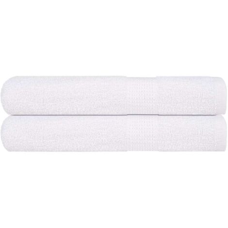 vidaXL Serviettes de sauna FROGN 2 pcs blanc 80x200 cm 360 g/m²