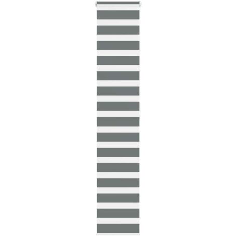 vidaXL Store zèbre gris foncé largeur du tissu 35,9 cm polyester