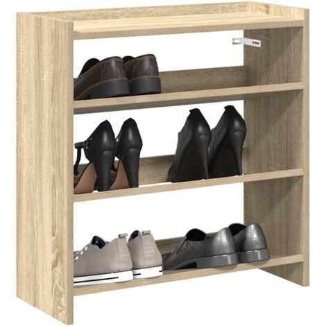 Étagère à chaussures chêne sonoma 60x25x62 cm bois d'ingénierie vidaXL