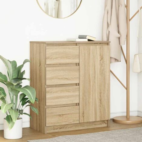 vidaXL Sideboard with Drawers Sonoma Oak 71x35x84 cm Engineered Wood (1/5)