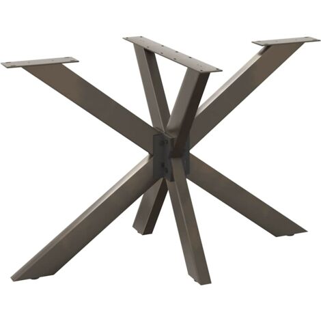 Pied de table à manger en forme d'araignée, noir, 120 x 68 x (72-73) cm, acier vidaXL
