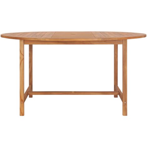 vidaXL Table de jardin 150x76 cm Bois de teck solide (1/7)