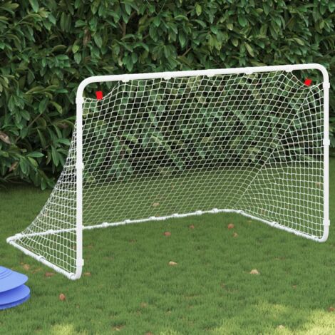 But de football blanc 122x81x81 cm acier vidaXL (1/5)