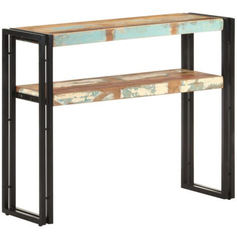 Table console 90x30x75 cm Bois de récupération massif vidaXL