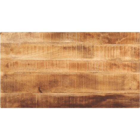 vidaXL Dessus de table rectangulaire bois massif de manguier brut