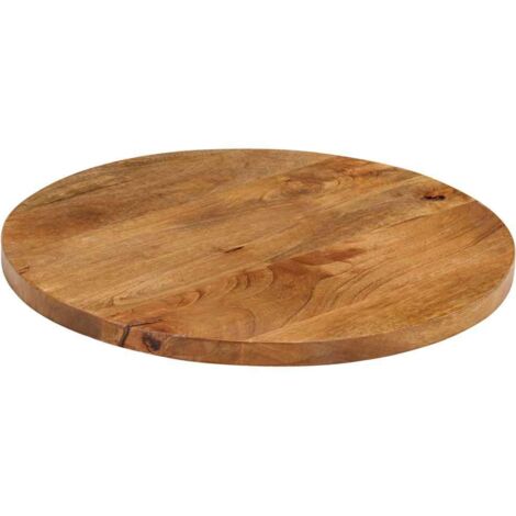 Dessus de table Ø 40x2,5 cm rond bois de manguier massif vidaXL