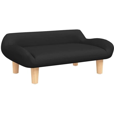 vidaXL Dog Bed Black 70x40x24 cm Fabric