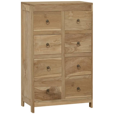 Commode 55x30x90 cm Bois massif de teck (1/5)
